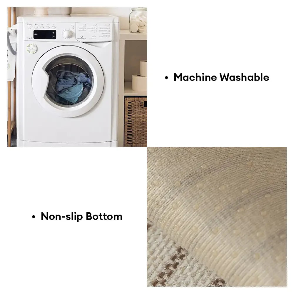 Faux Baumwolle-Leinen Chenille Gestreift Atmungsaktiv Kratzfest Sofaüberwurf