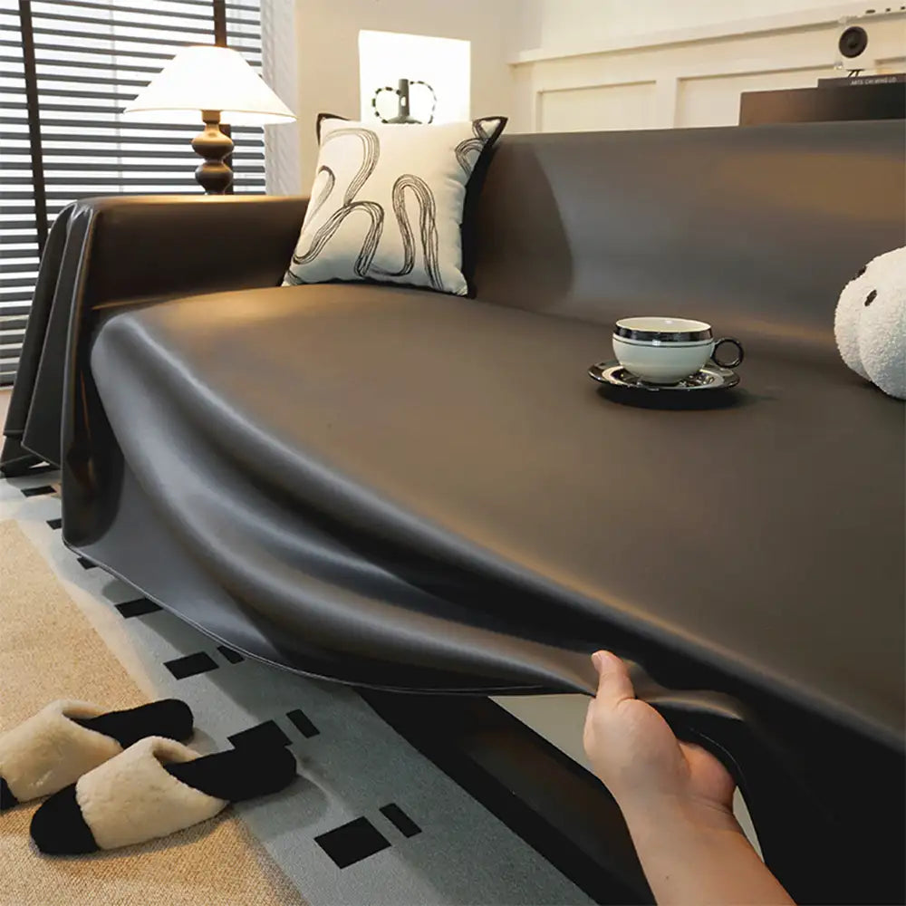 Kunstleder wasserdichte tierhaare-beständige Sofaschoner Couchbezug