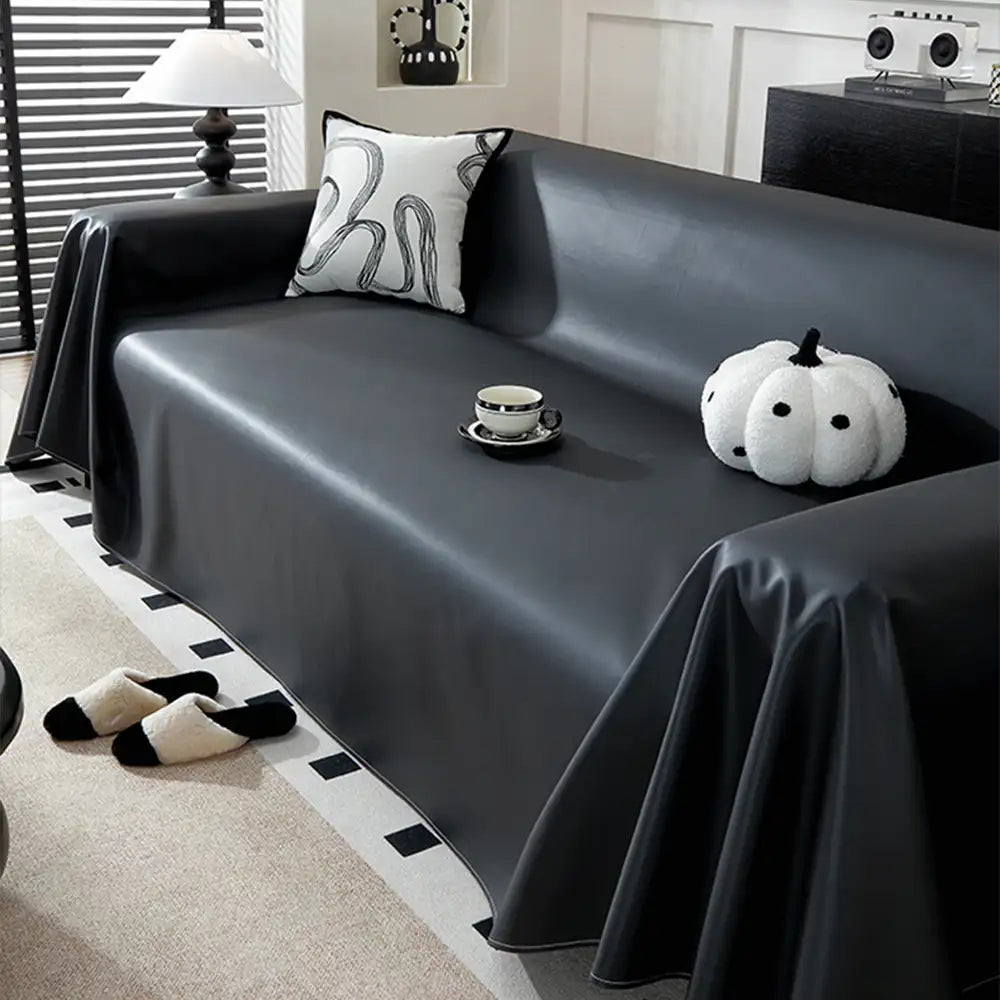 Kunstleder wasserdichte tierhaare-beständige Sofaschoner Couchbezug