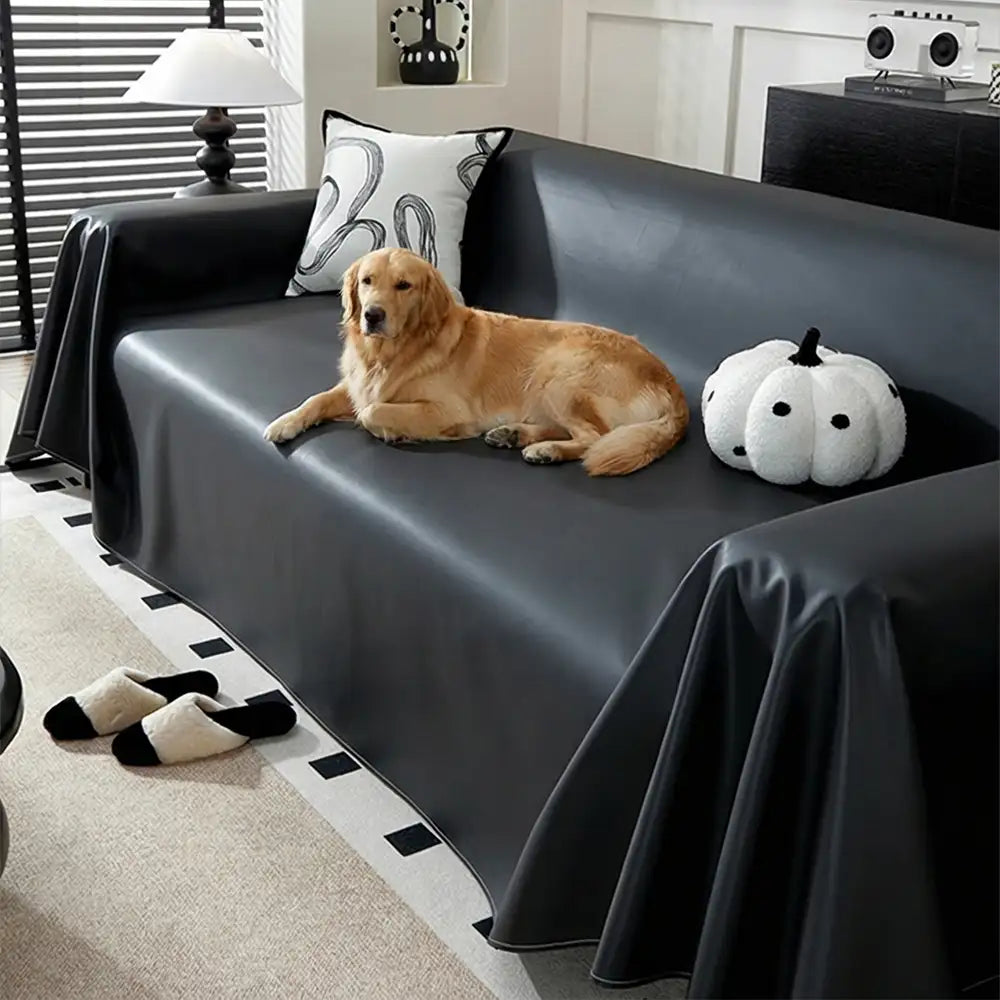 Kunstleder wasserdichte tierhaare-beständige Sofaschoner Couchbezug
