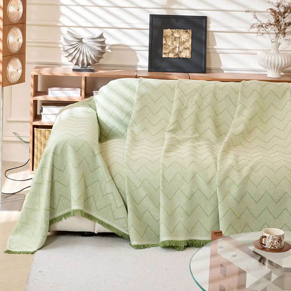 Faux-Leinen Kratzfester Möbel Schutzhülle Sofa Decke Couchbezug
