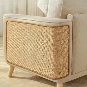 Faux Sisal Katzenkratzmatte Sofa-Schutz mit Klettverschluss