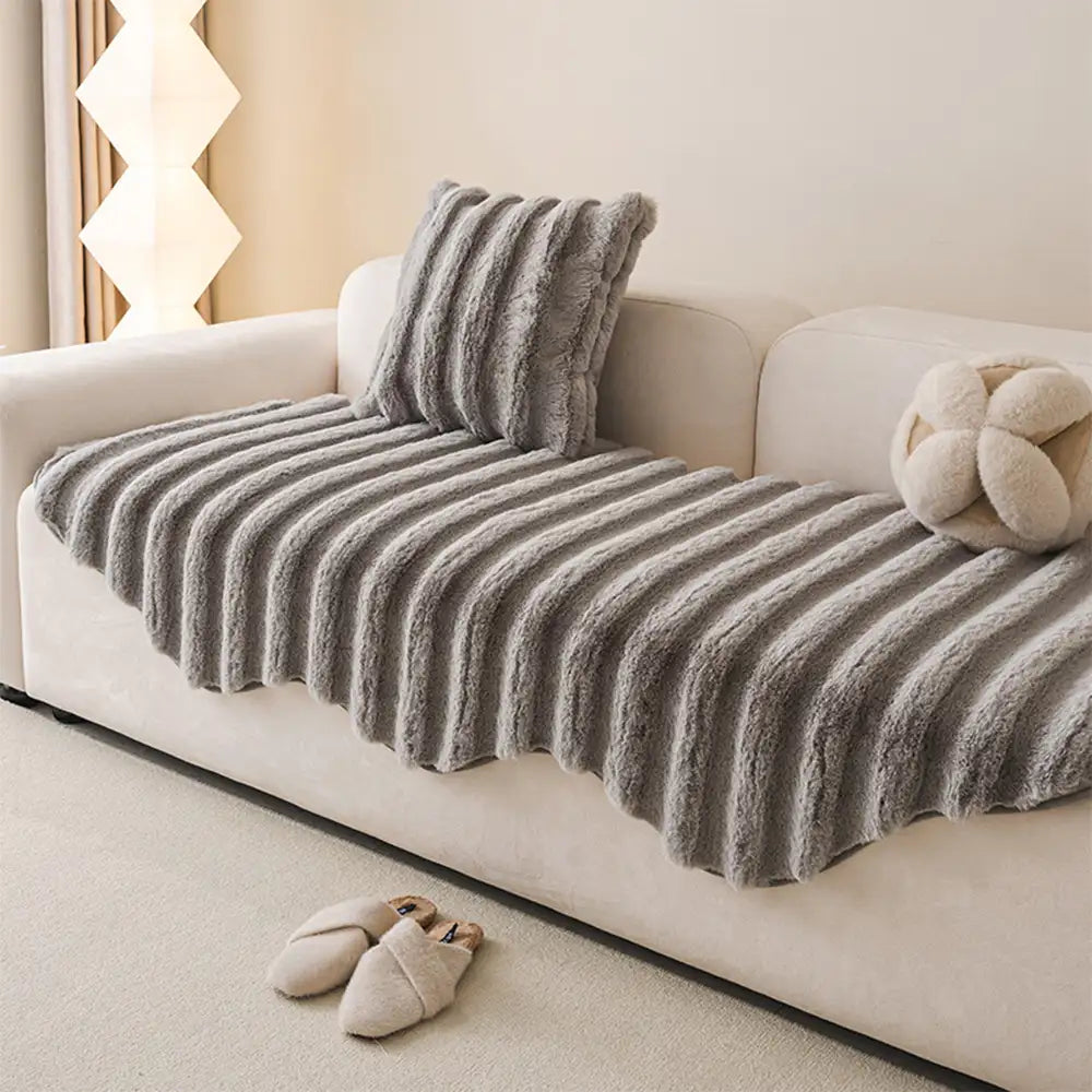 Fluffy Comfort Plüsch Möbel Schutz Dekorative Sofabettdecke