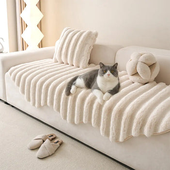 Fluffy Comfort Plüsch Möbel Schutz Dekorative Sofabettdecke