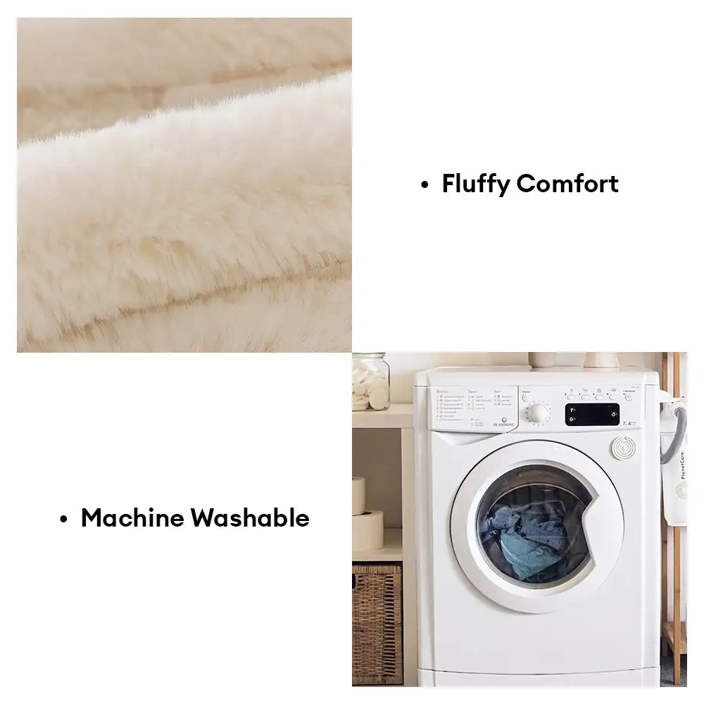Fluffy Comfort Plüsch Möbel Schutz Dekorative Sofabettdecke