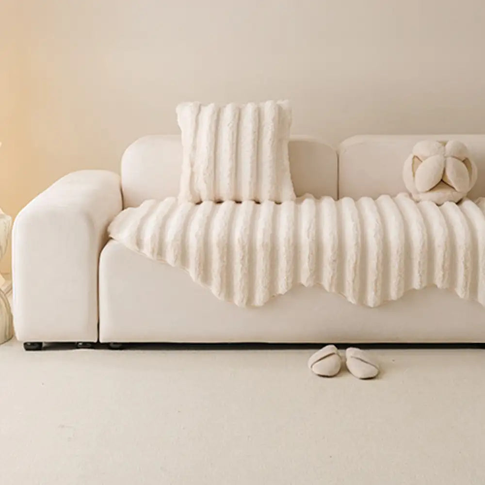 Fluffy Comfort Plüsch Möbel Schutz Dekorative Sofabettdecke