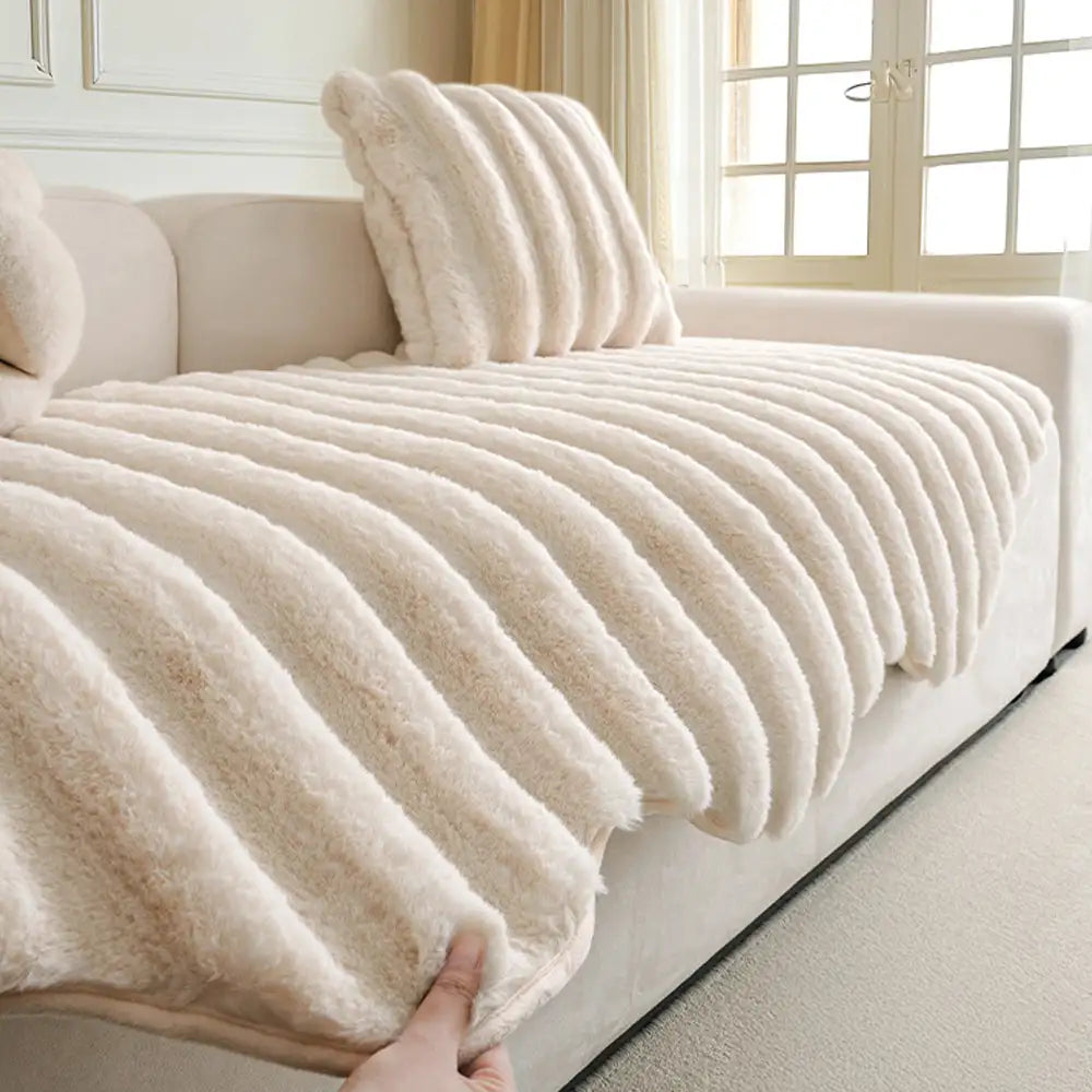 Fluffy Comfort Plüsch Möbel Schutz Dekorative Sofabettdecke