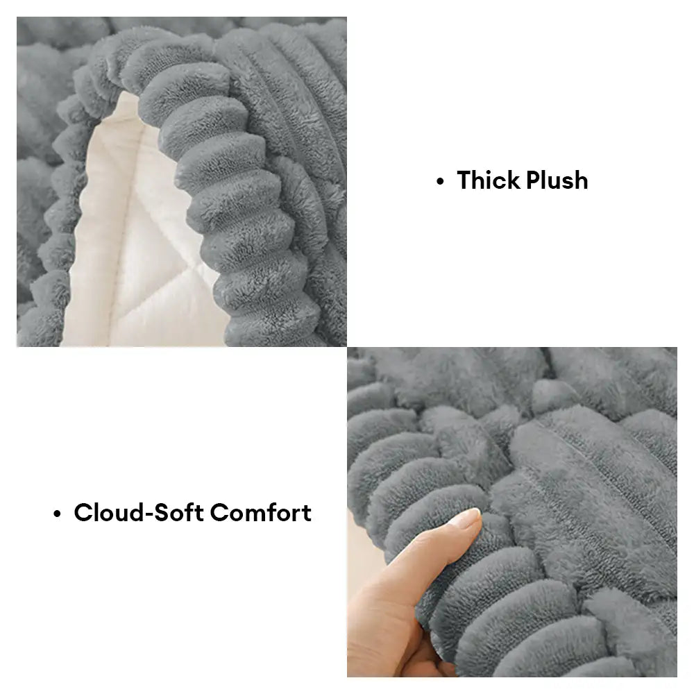Fluffiger, fusseliger haustierfreundlicher Sofaschoner, waschbarer Couchbezug, Haustiermatte