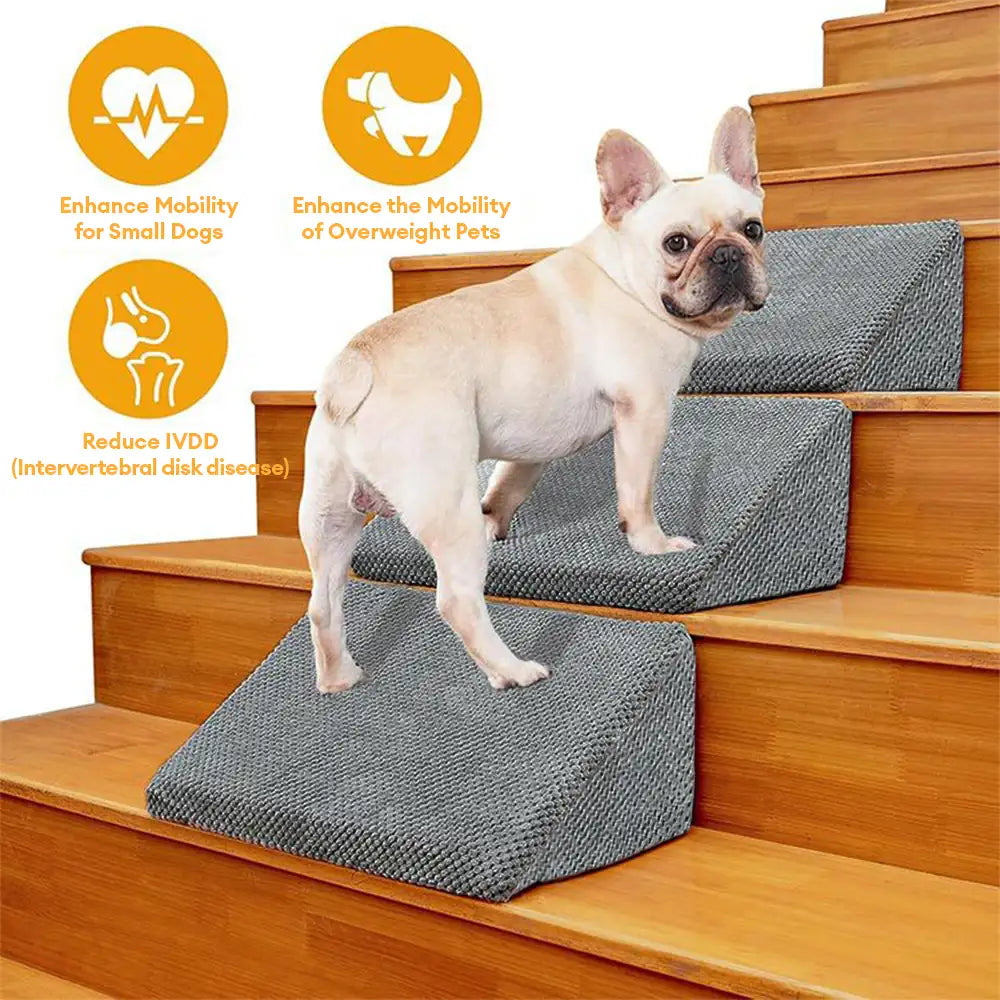Modulare Schaumstoff-Hundetreppe für Treppen mit Klettverschluss