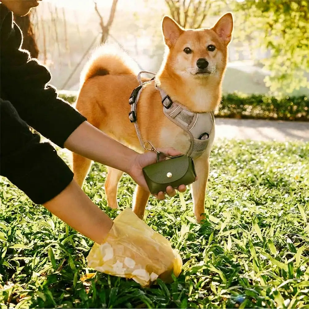 Handtaschenstil Faux-Leder Hundekotbeutelspender