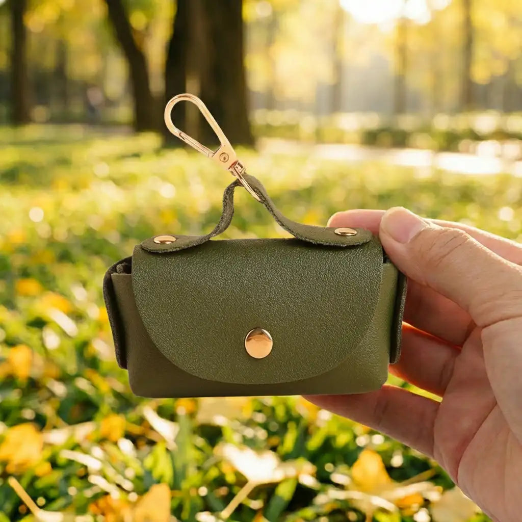 Handtaschenstil Faux-Leder Hundekotbeutelspender