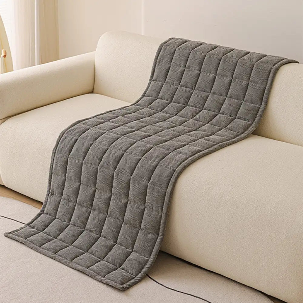 Zickzack-Chenille Elegante Atmungsaktive Sofadecke Rutschfeste Couchhülle