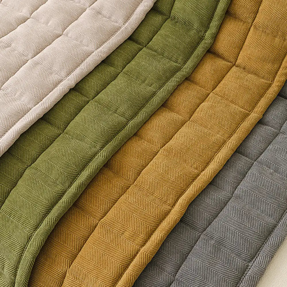Zickzack-Chenille Elegante Atmungsaktive Sofadecke Rutschfeste Couchhülle