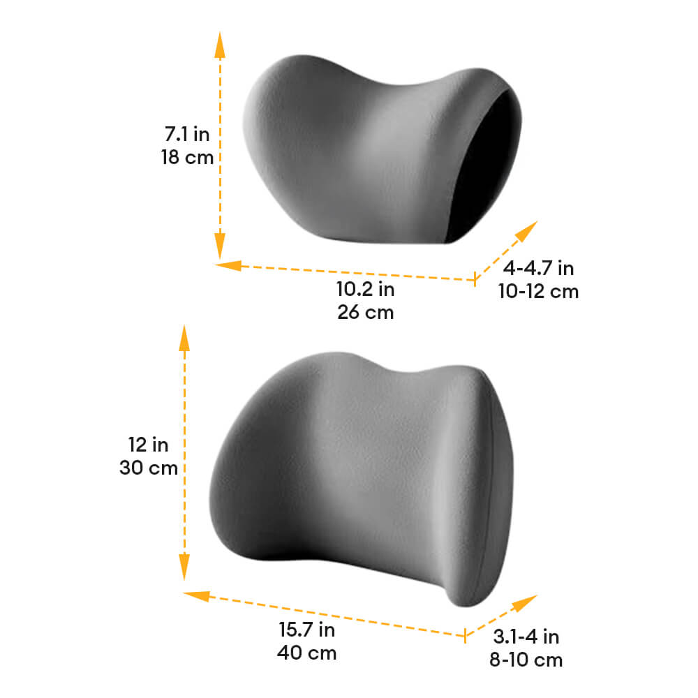 Hocher Density-Speicher-Schaum Nacken- und Rückenstützkissen für das Auto