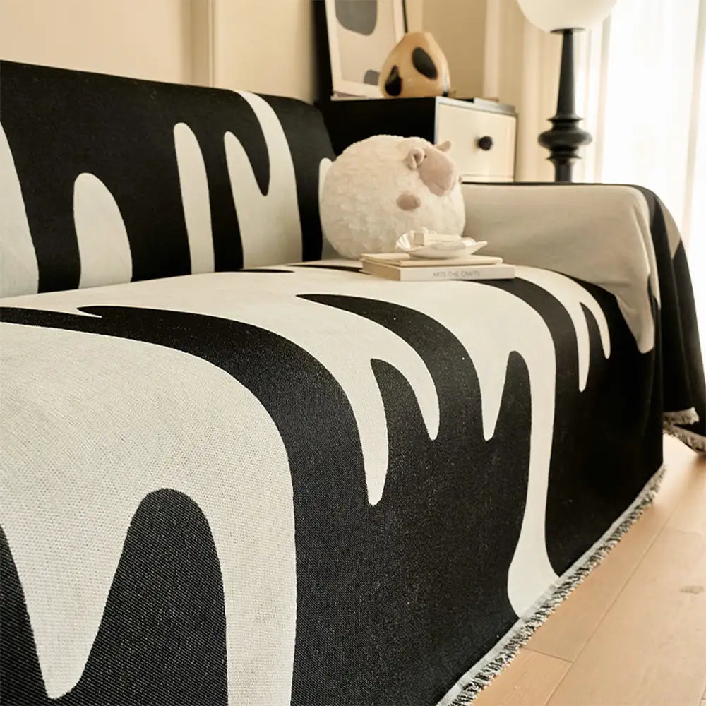 Eiscreme-Welle Chenille All Seasons Universelle Multifunktionale Komplettabdeckung für Sofas
