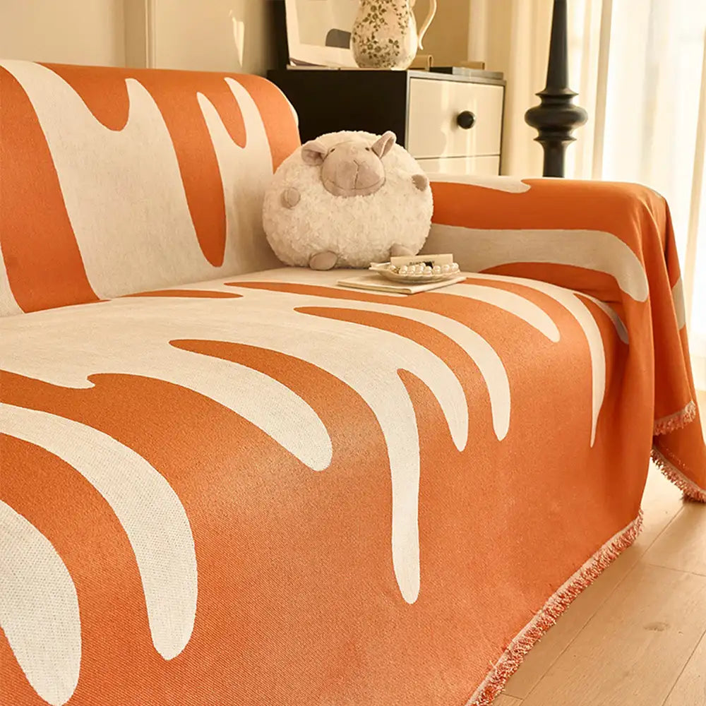 Eiscreme-Welle Chenille All Seasons Universelle Multifunktionale Komplettabdeckung für Sofas