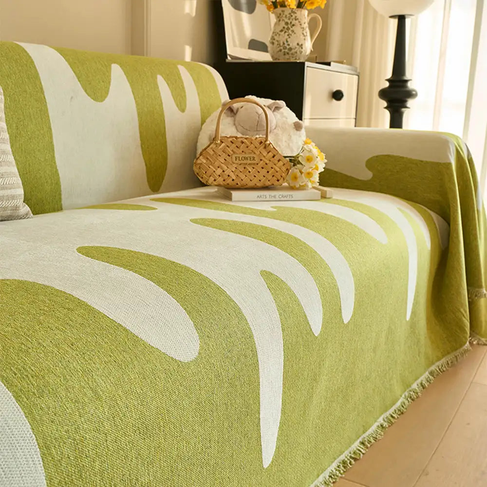 Eiscreme-Welle Chenille All Seasons Universelle Multifunktionale Komplettabdeckung für Sofas