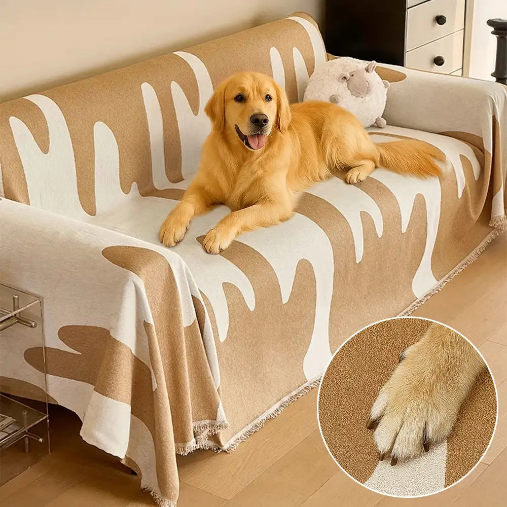 Eiscreme-Welle Chenille All Seasons Universelle Multifunktionale Komplettabdeckung für Sofas