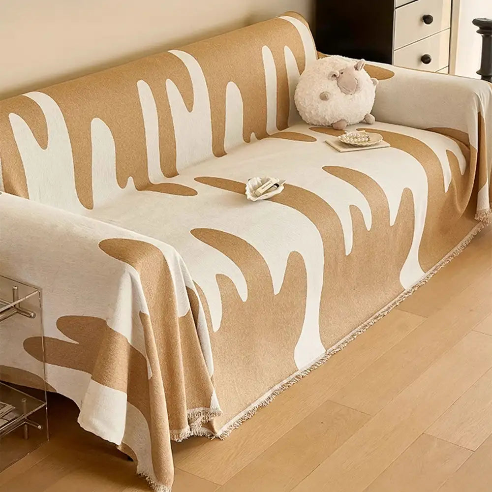 Eiscreme-Welle Chenille All Seasons Universelle Multifunktionale Komplettabdeckung für Sofas