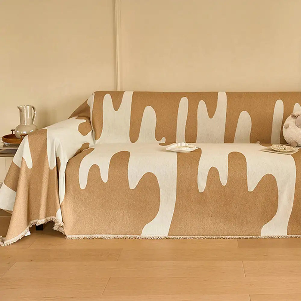 Eiscreme-Welle Chenille All Seasons Universelle Multifunktionale Komplettabdeckung für Sofas