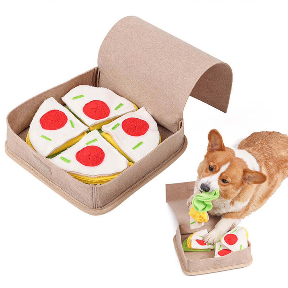 Interaktives Slow Feeder Toy Pizza Schnüffelmatte Hundespielzeug