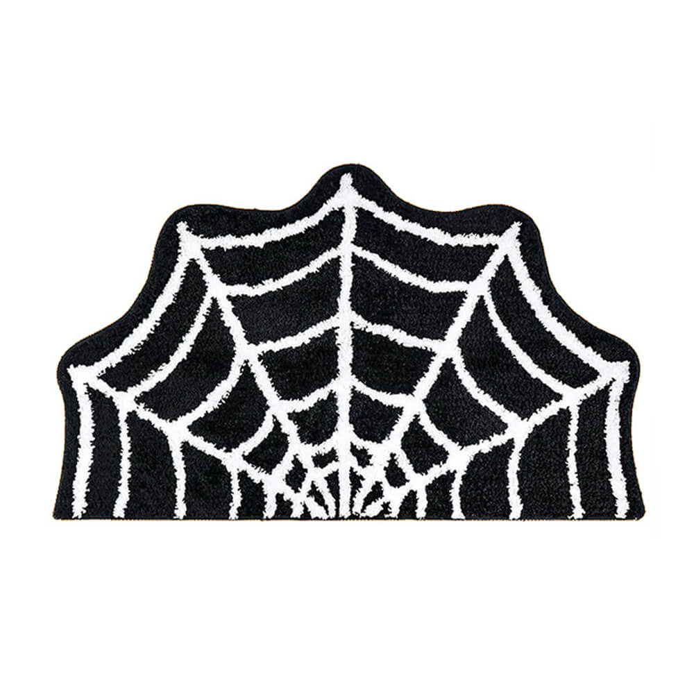 Luxuriöser Halloween-Teppich aus Kunstkaschmir mit Spinnennetz-Design