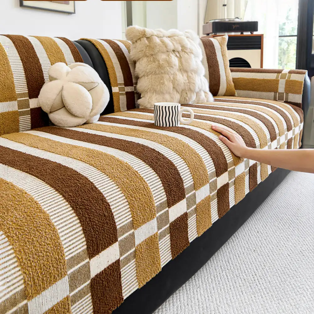 Mitteleuropäischer moderner Chenille kratzfester Möbel- und Rutschschutz für Couchbezüge