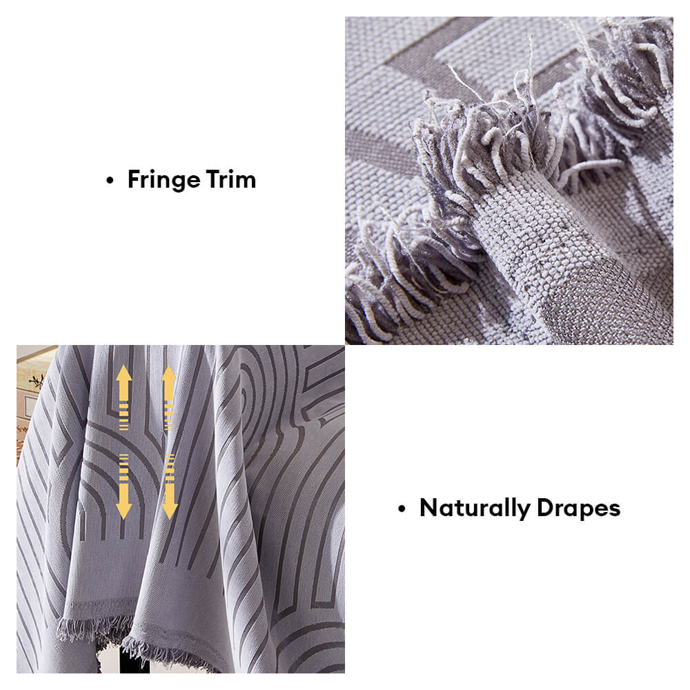 Minimalistisches Bogenmotiv kratzfester Chenille-Wurfsofa-Bezug