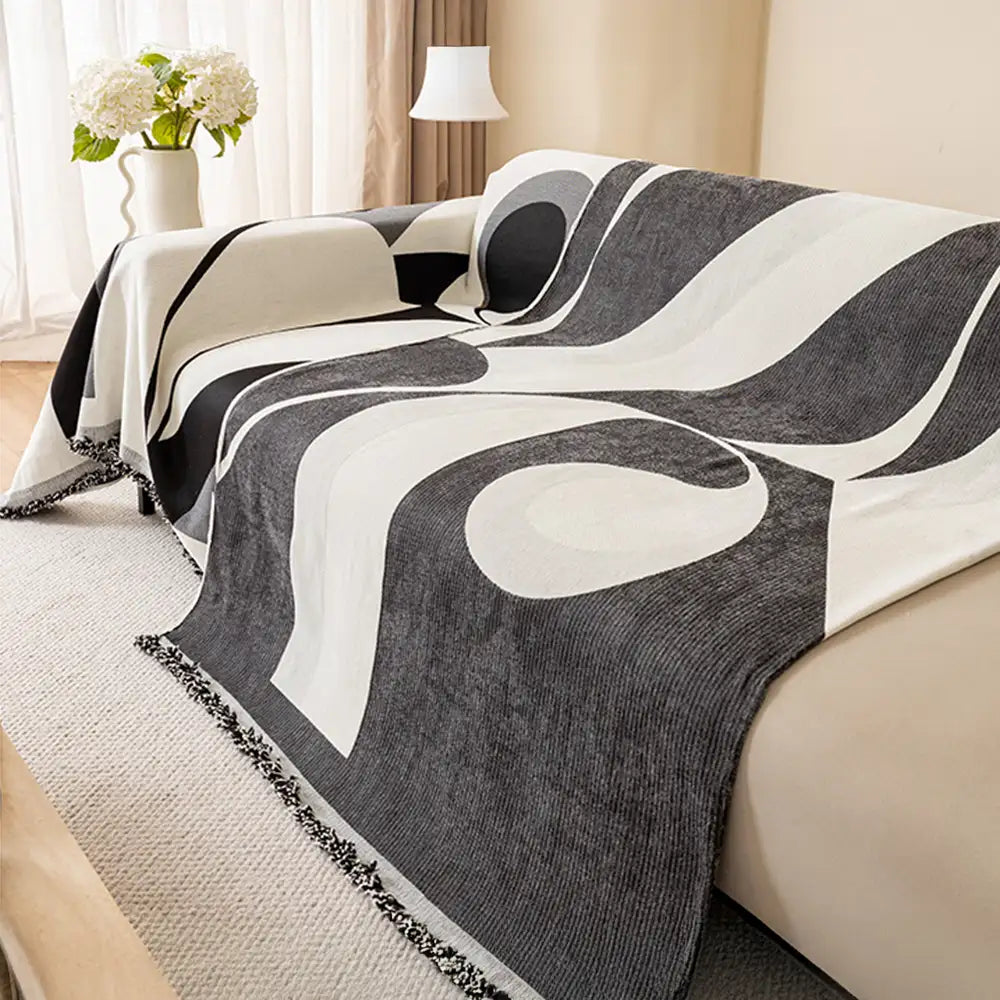 Moderne Chenille-Sofaabdeckung – Ganzjährig Universell & Multifunktional