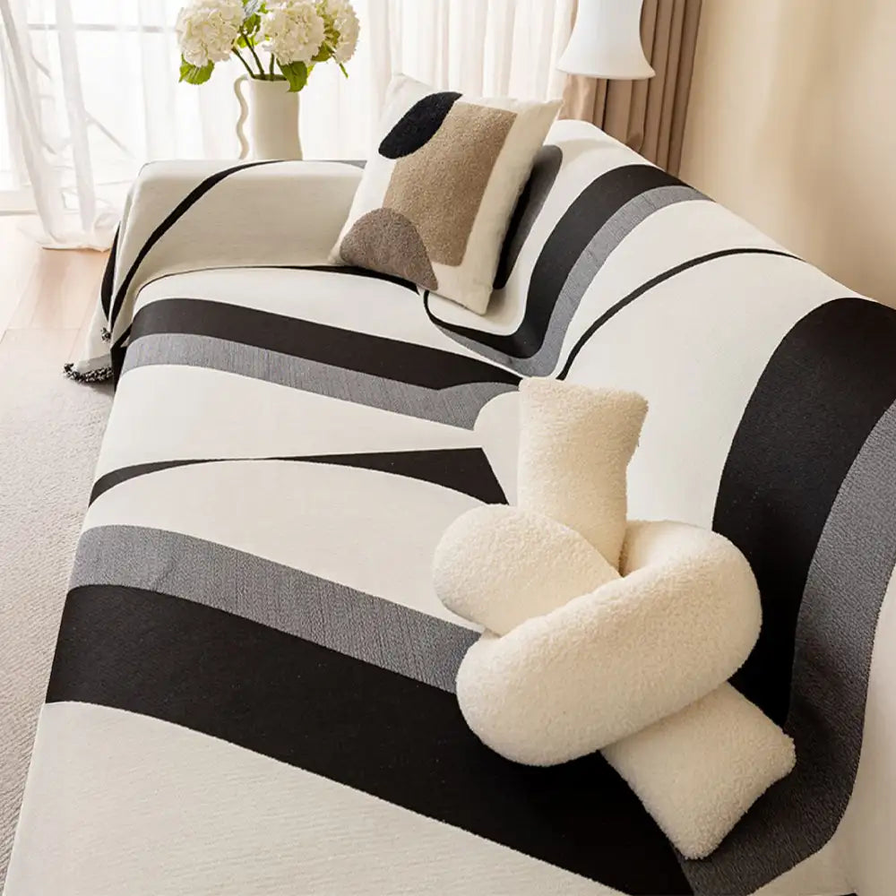 Moderne Chenille-Sofaabdeckung – Ganzjährig Universell & Multifunktional