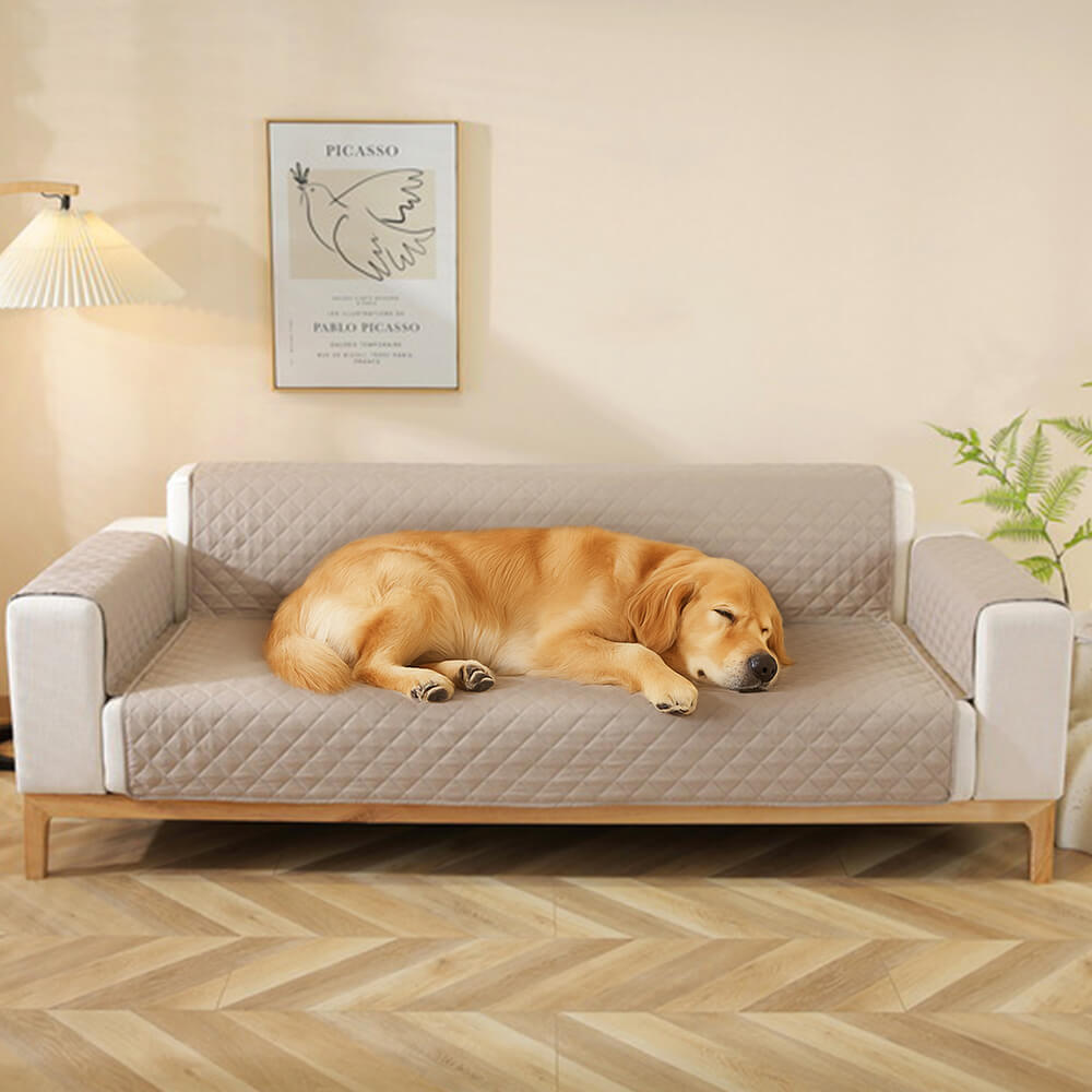 Moderner Diamant-Einzelsofa-Schutz Wasserabweisender Rutschfester Couchbezug mit Armlehne