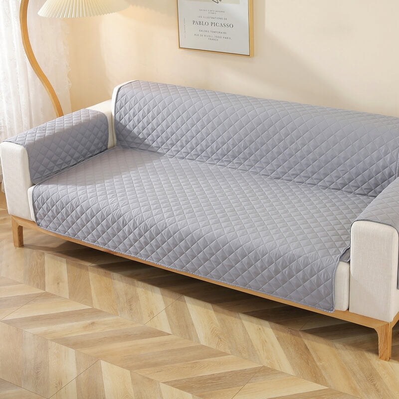 Moderner Diamant-Einzelsofa-Schutz Wasserabweisender Rutschfester Couchbezug mit Armlehne