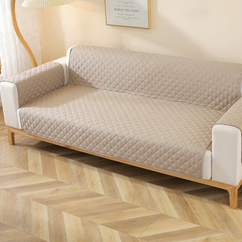 Moderner Diamant-Einzelsofa-Schutz Wasserabweisender Rutschfester Couchbezug mit Armlehne