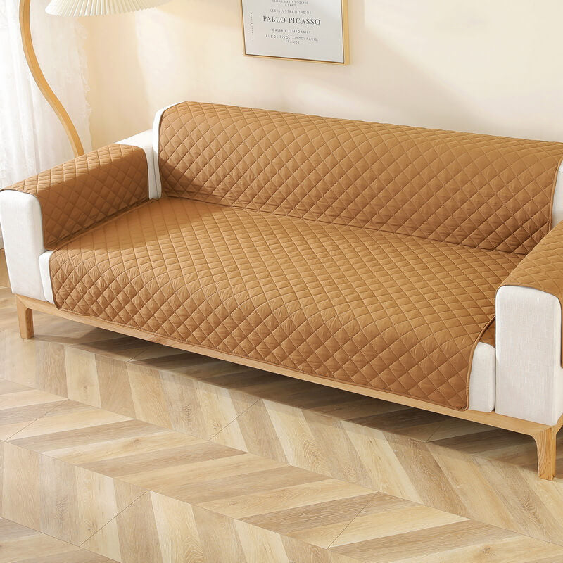 Moderner Diamant-Einzelsofa-Schutz Wasserabweisender Rutschfester Couchbezug mit Armlehne
