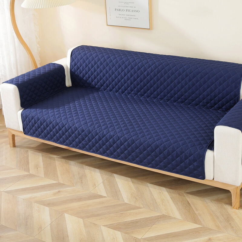 Moderner Diamant-Einzelsofa-Schutz Wasserabweisender Rutschfester Couchbezug mit Armlehne