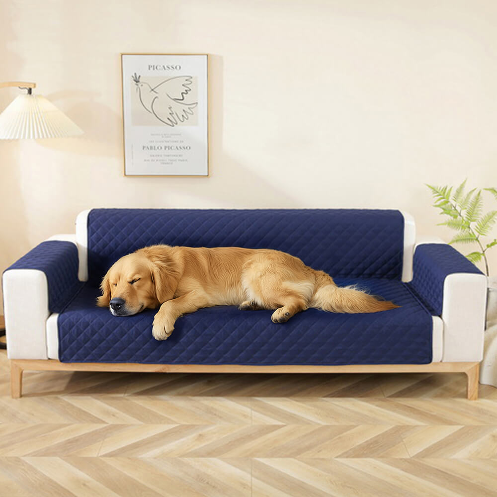 Moderner Diamant-Einzelsofa-Schutz Wasserabweisender Rutschfester Couchbezug mit Armlehne