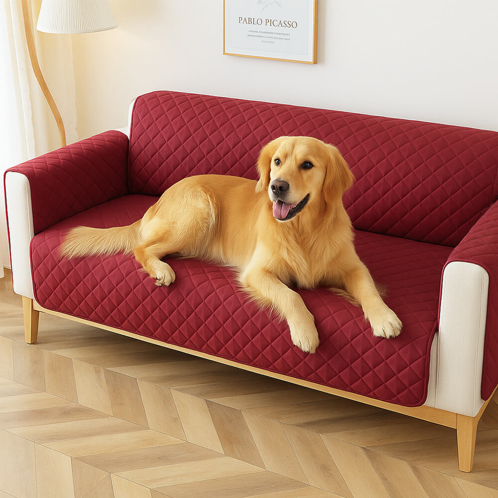 Moderner Diamant-Einzelsofa-Schutz Wasserabweisender Rutschfester Couchbezug mit Armlehne