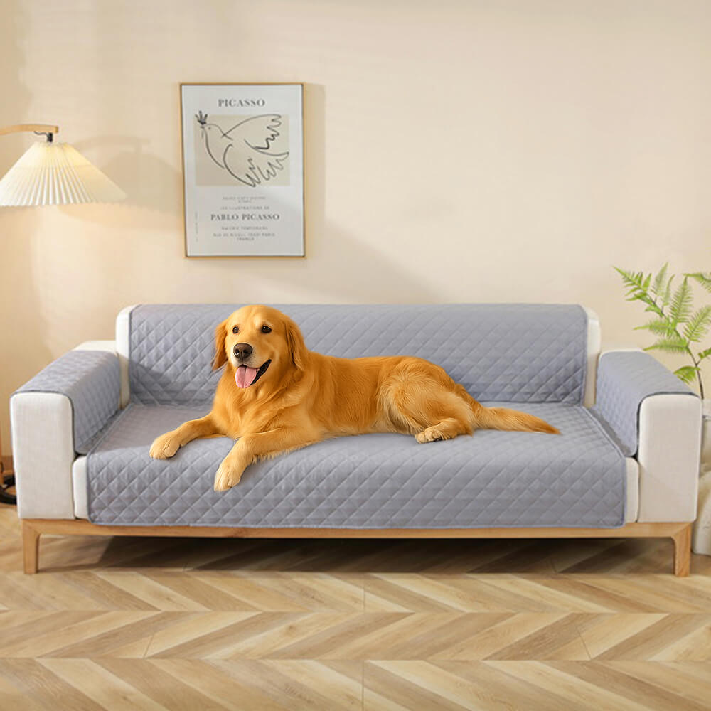 Moderner Diamant-Einzelsofa-Schutz Wasserabweisender Rutschfester Couchbezug mit Armlehne