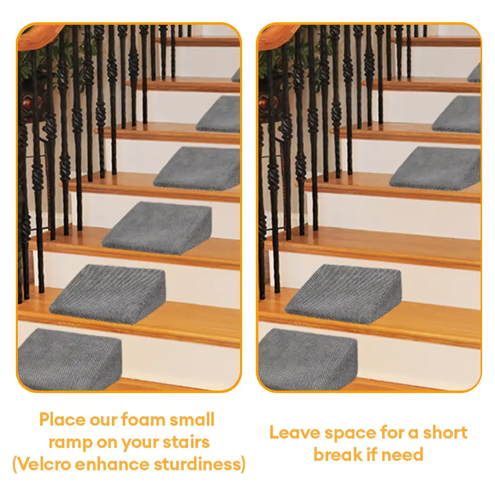 Modulare Schaumstoff-Hundetreppe für Treppen mit Klettverschluss
