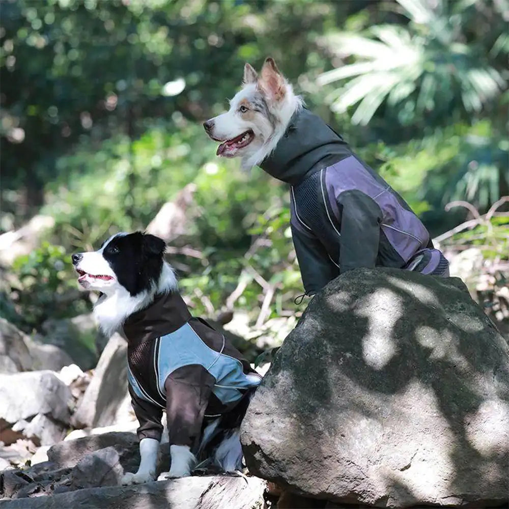 Mehrzweck-Wasserdichter Winddichter Hundewindbreaker-Mantel für mittelgroße und große Hunde