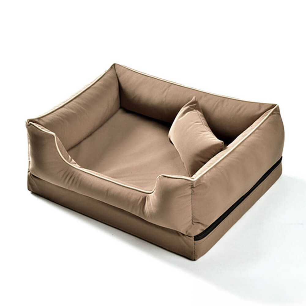Nordischer Stil wasserdichter kratzfester waschbarer Hundesofa-Bett mit Kissen