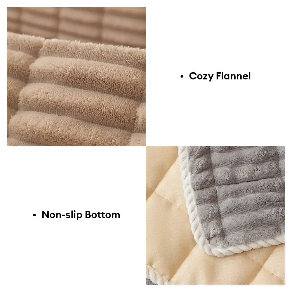 Einsitzer Bequemer Fleece Sofa Schutzhülle Rutschfeste Couchbezug