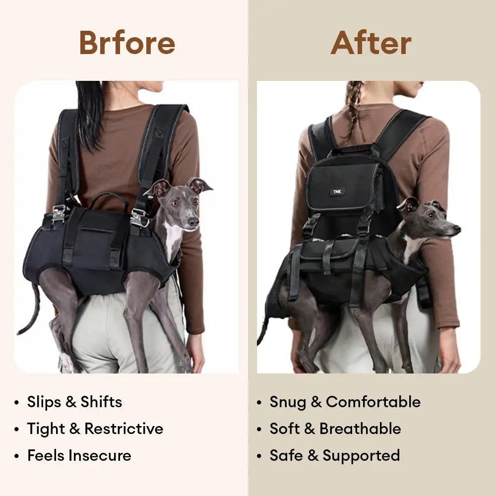Tragbares ergonomisches, komfortables Hebegeschirr für Hunde tragetasche für den Outdoorsport.
