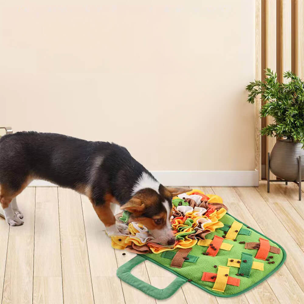 Haustier Schnüffelmatte Blume Weinglas Form Hund langsam Fütterung Matte