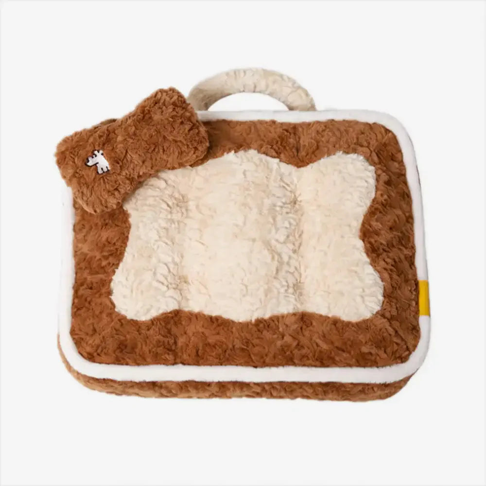 Plüsch Farbblockierte Kreative Bolster Haustierbett