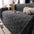 Plüsch Sofaschoner mit Pfotenmuster