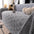 Plüsch Sofaschoner mit Pfotenmuster