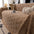 Plüsch Sofaschoner mit Pfotenmuster
