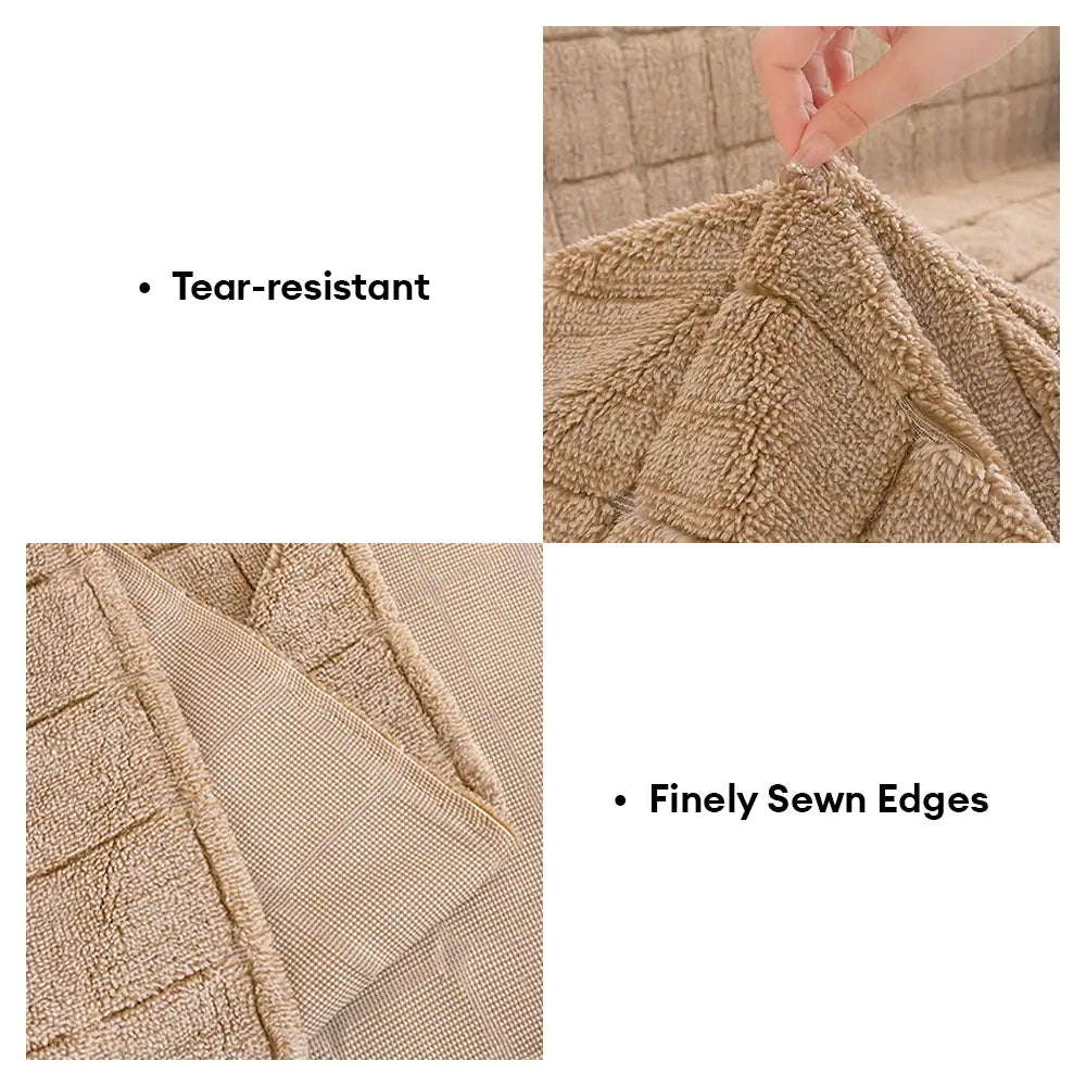 Plüsch gepolsterten klassischen karierten bequemen dicken Sofabezug