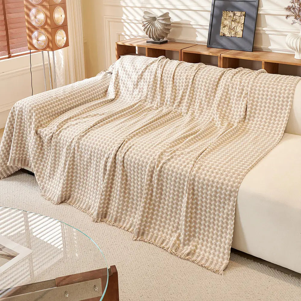 Puzzle Texturiertes Chenille Scratch-Resistentes Sofa Großes Decken-Couchbezug